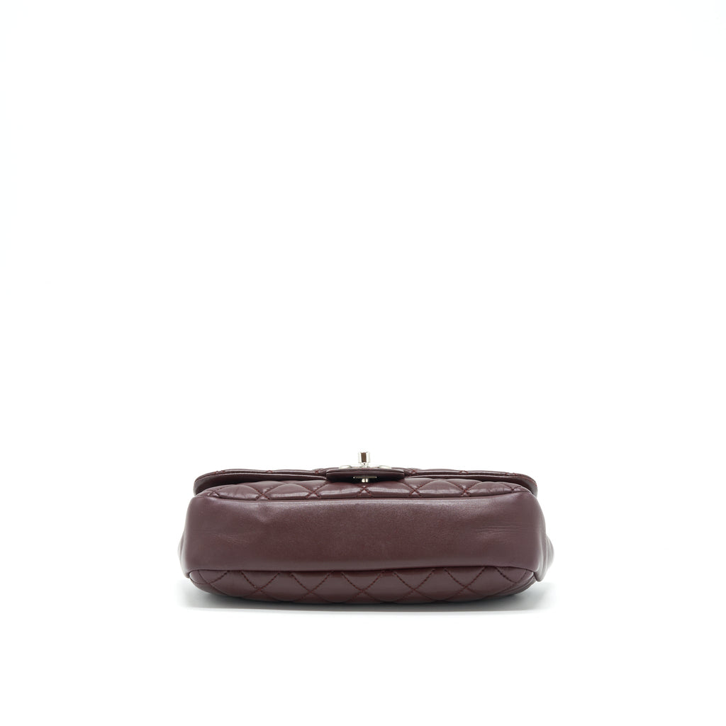 Chanel Coco Rain Flap Bag Lambskin Burgundy