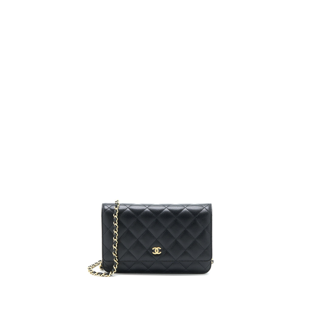 Chanel Classic Wallet on Chain Caviar Black  (Microchip)