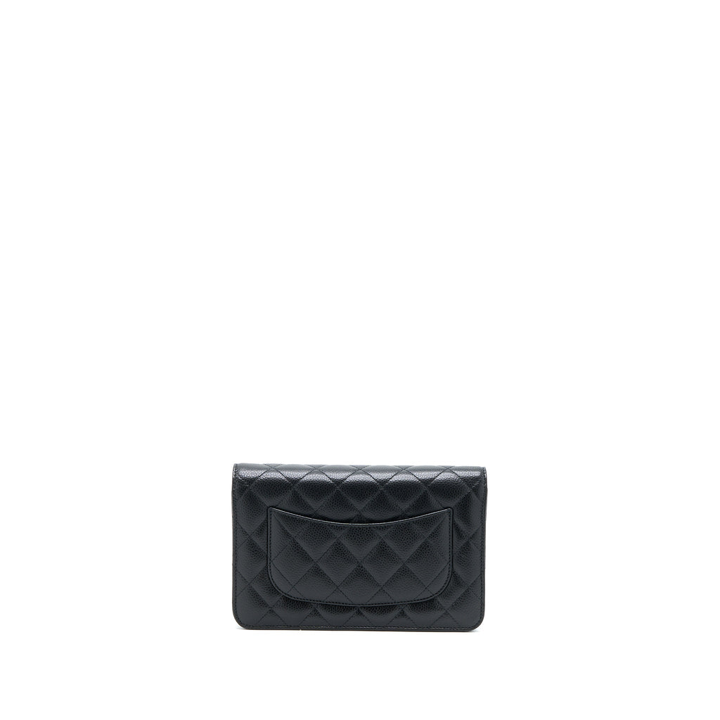 Chanel Classic Wallet on Chain Caviar Black  (Microchip)