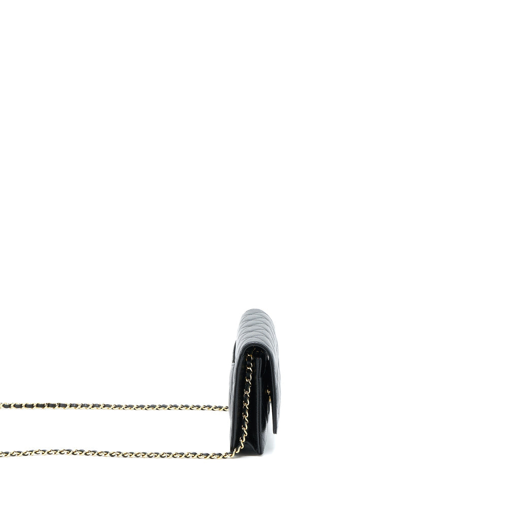 Chanel Classic Wallet on Chain Caviar Black  (Microchip)