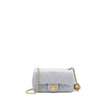 Chanel Pearl Crush Mini Rectangular Flap Bag Lambskin Light Grey Brushed  (Microchip)