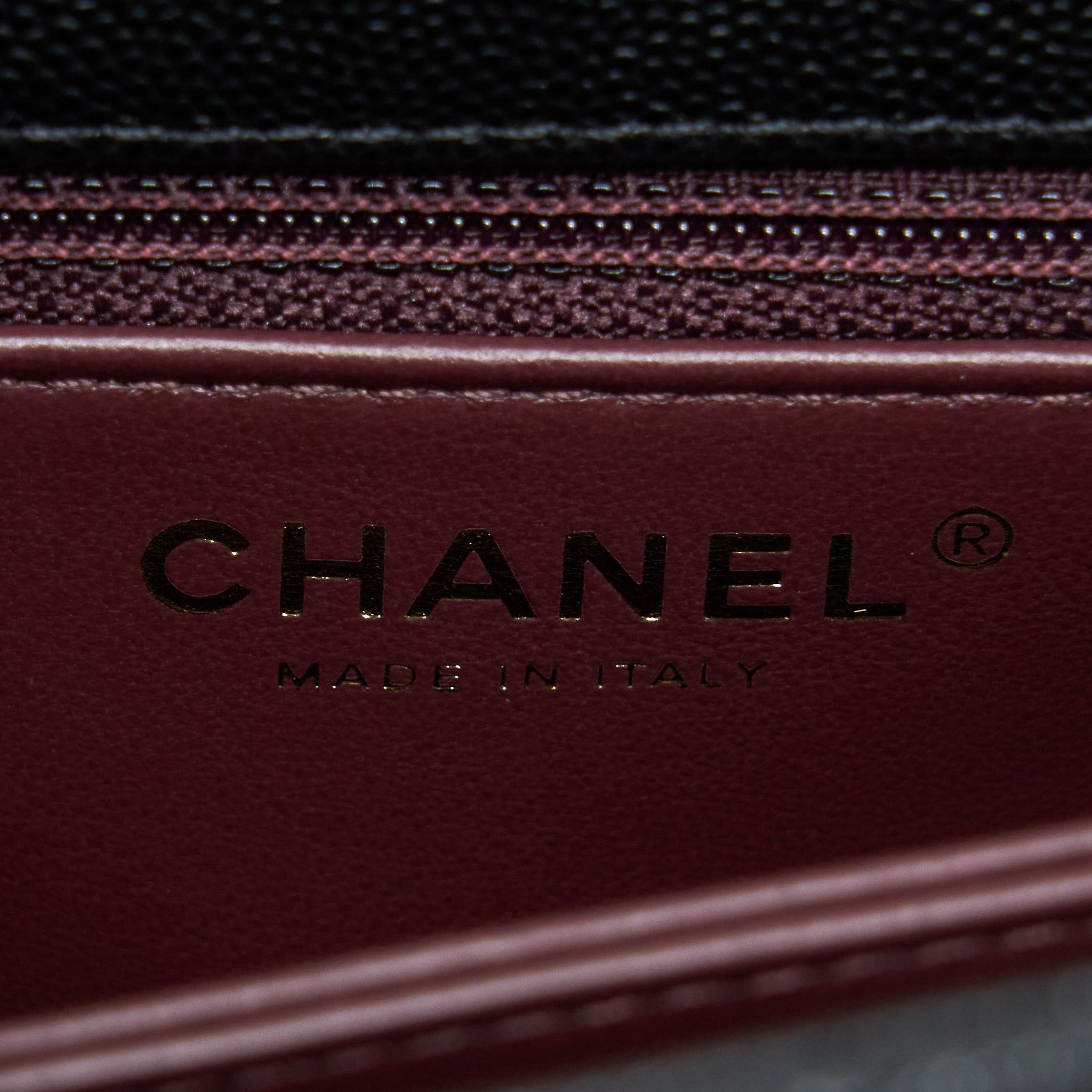Chanel Small Coco Handle Caviar Black L