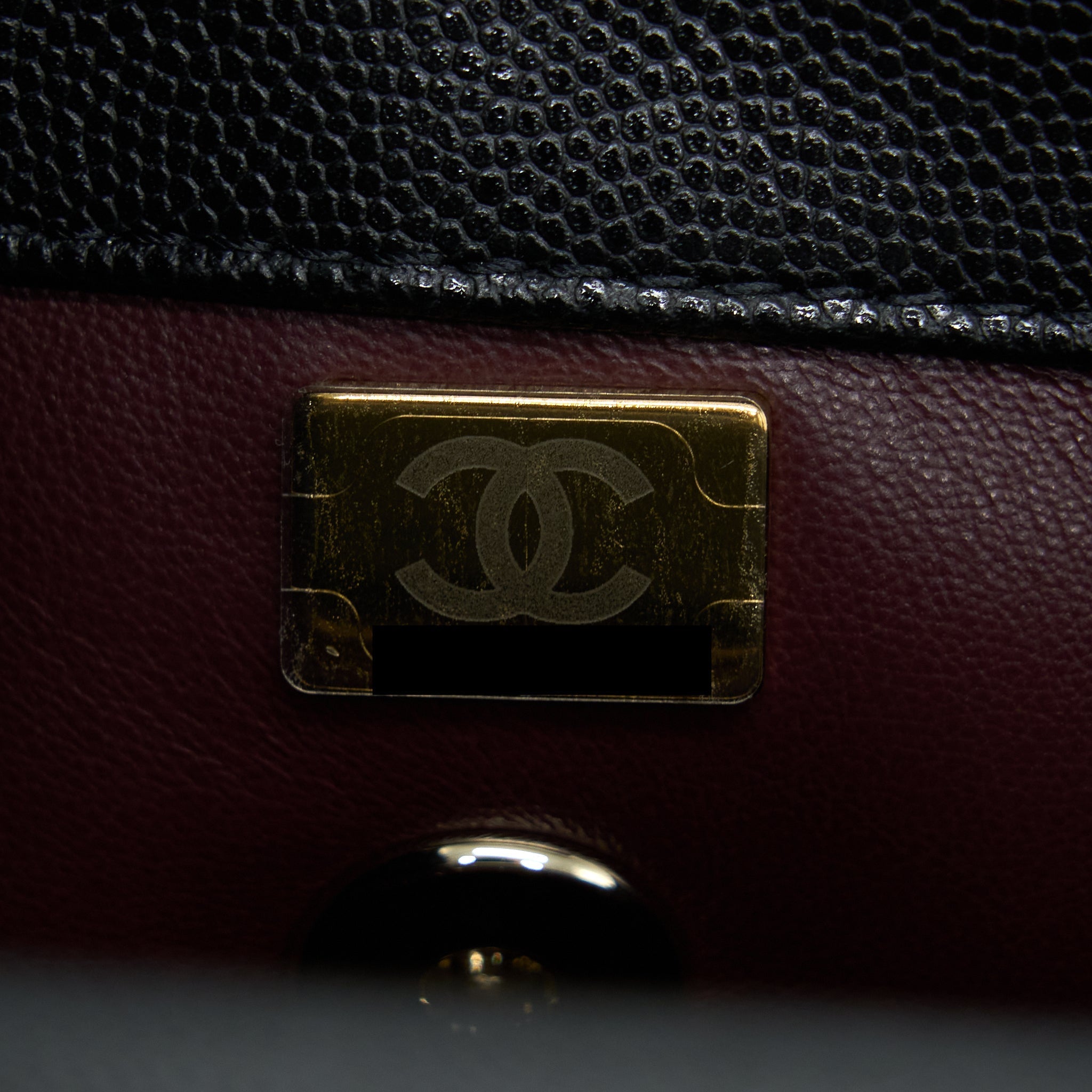 Chanel Small Coco Handle Caviar Black L