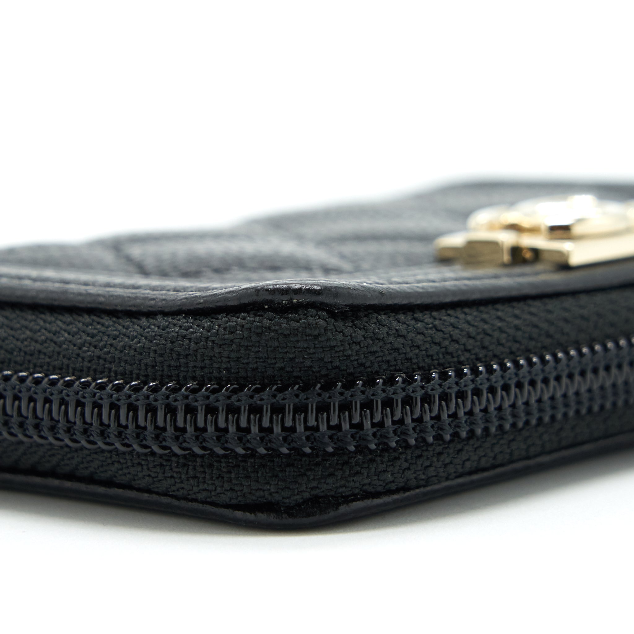Chanel Classic Boy Zip Cardholder Caviar Black L