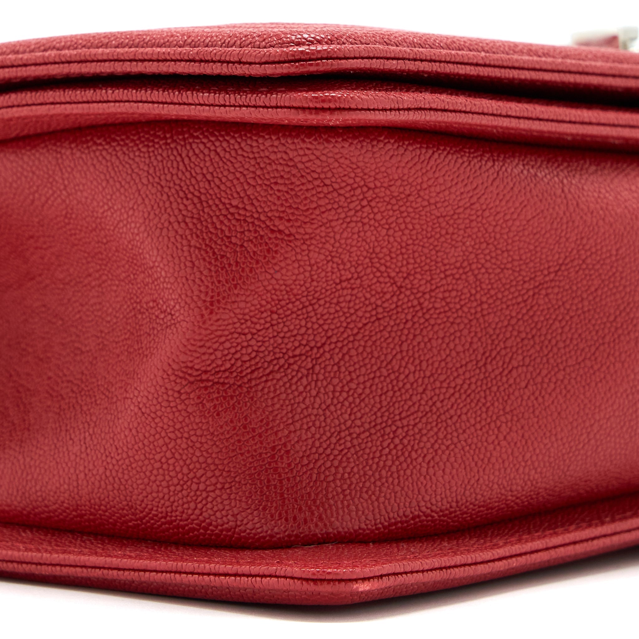 Chanel Medium Boy Bag Caviar Red