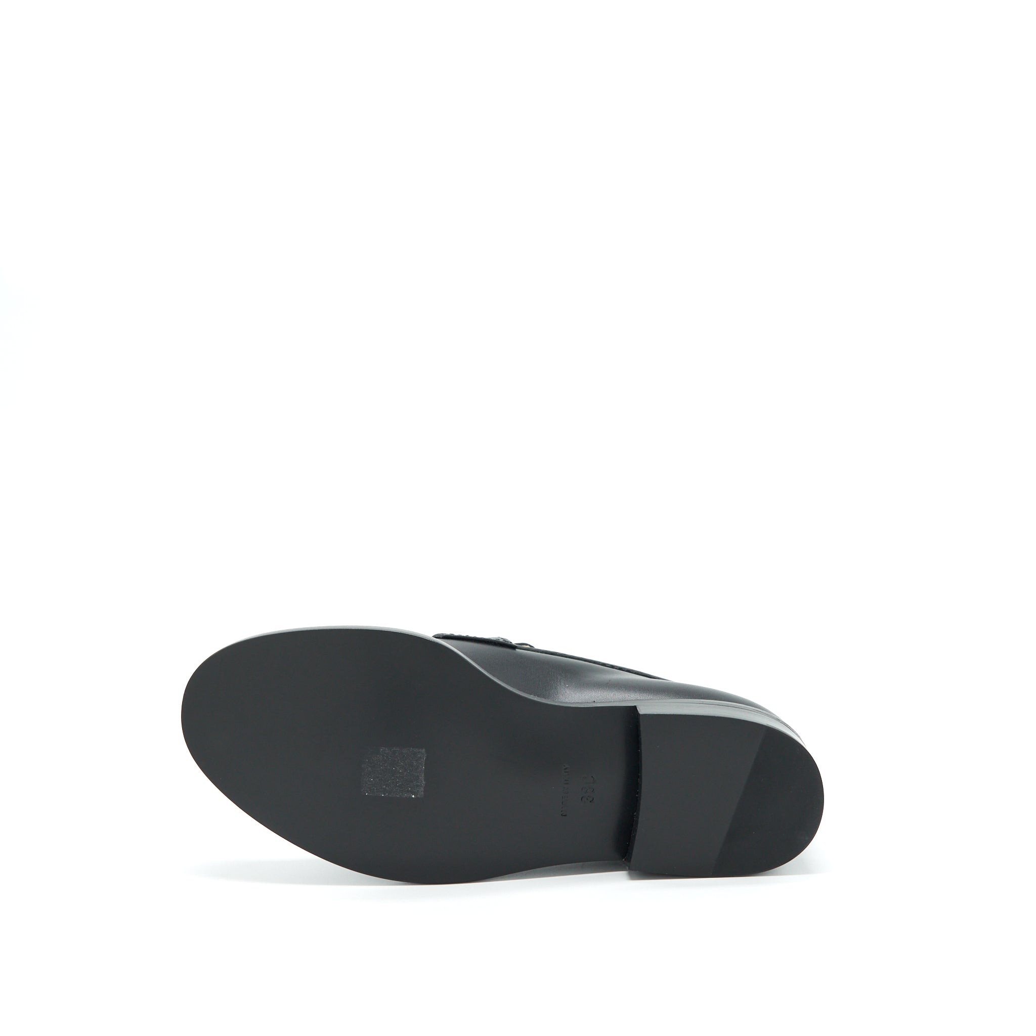 Chanel Size 38 Quilted Loafer Black L