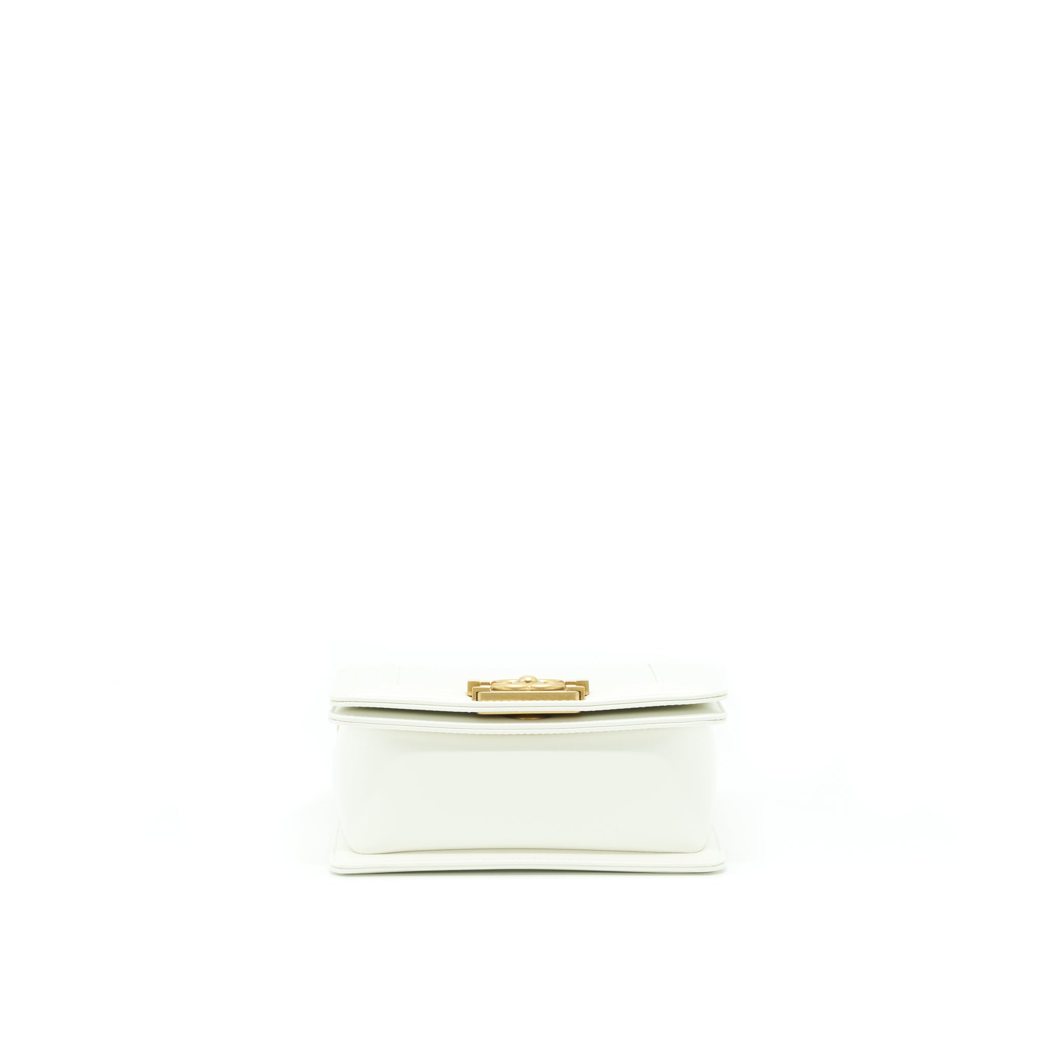 Chanel Mini Boy Handbag Calfskin White