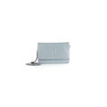 Chanel Caviar Wallet On Chain Light Blue