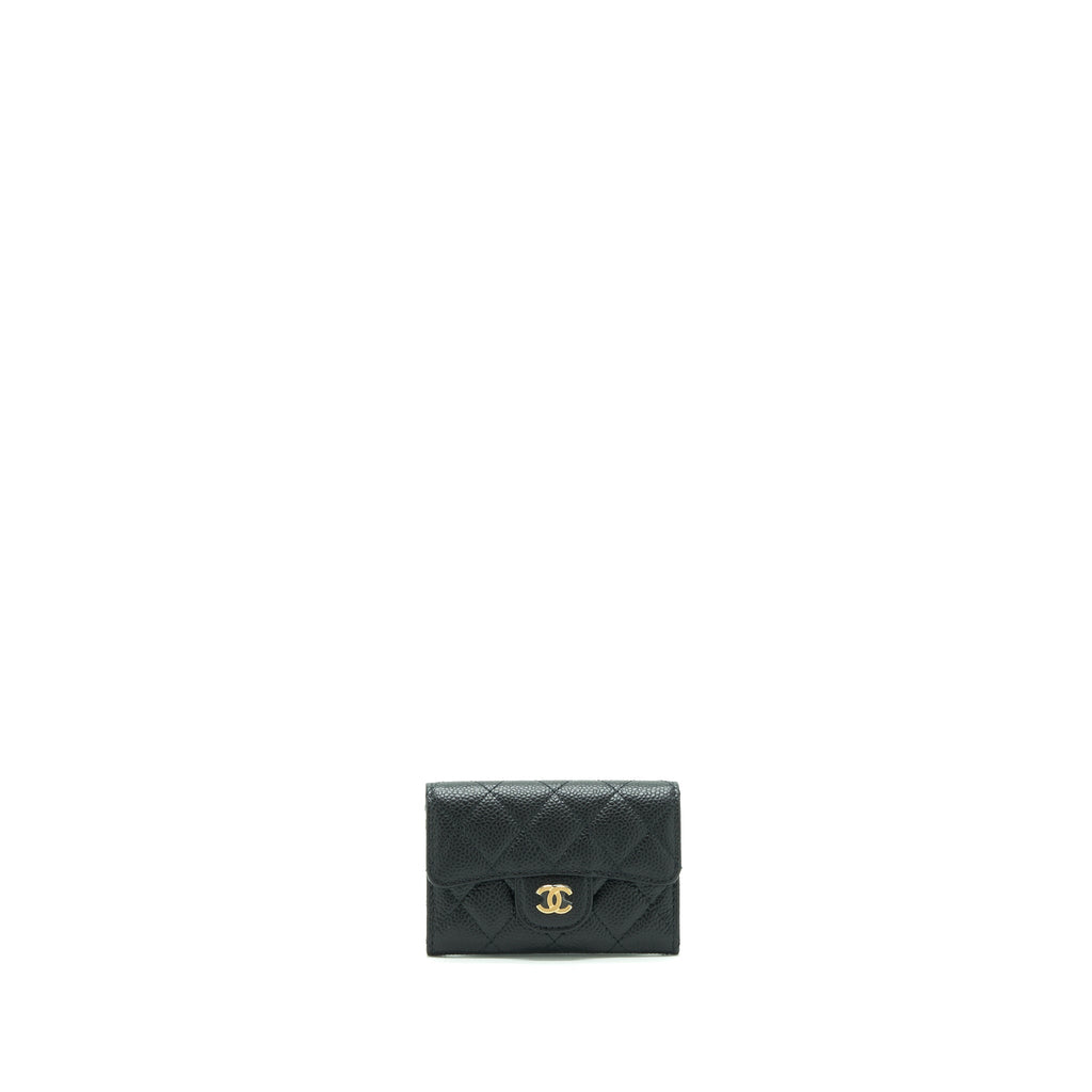 Chanel Classic Flap Card Holder Caviar Black
