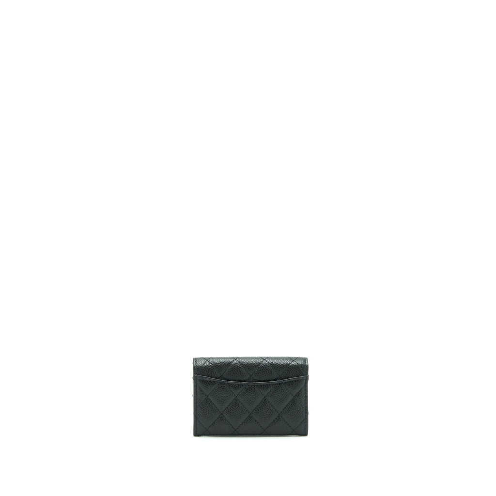 Chanel Classic Flap Card Holder Caviar Black
