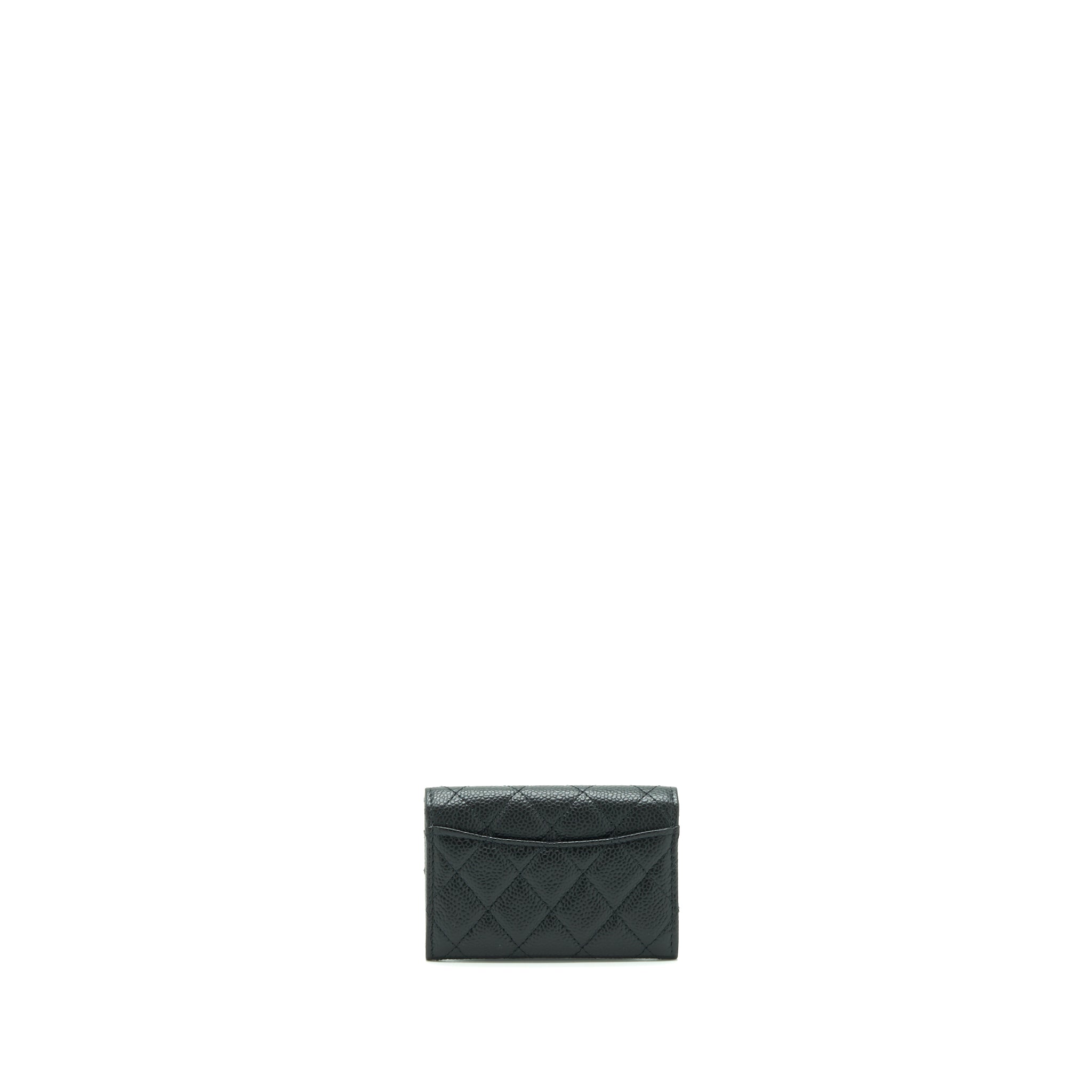 Chanel Classic Flap Card Holder Caviar Black