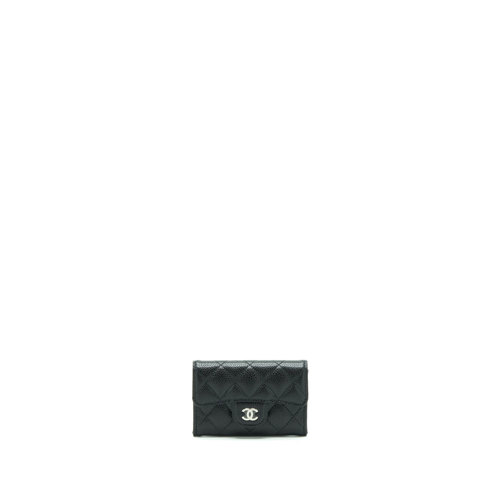 Chanel Classic Flap Card Holder Caviar Black