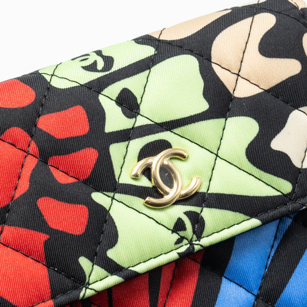 Chanel 22S Mini flap Bag fabric multicolour L