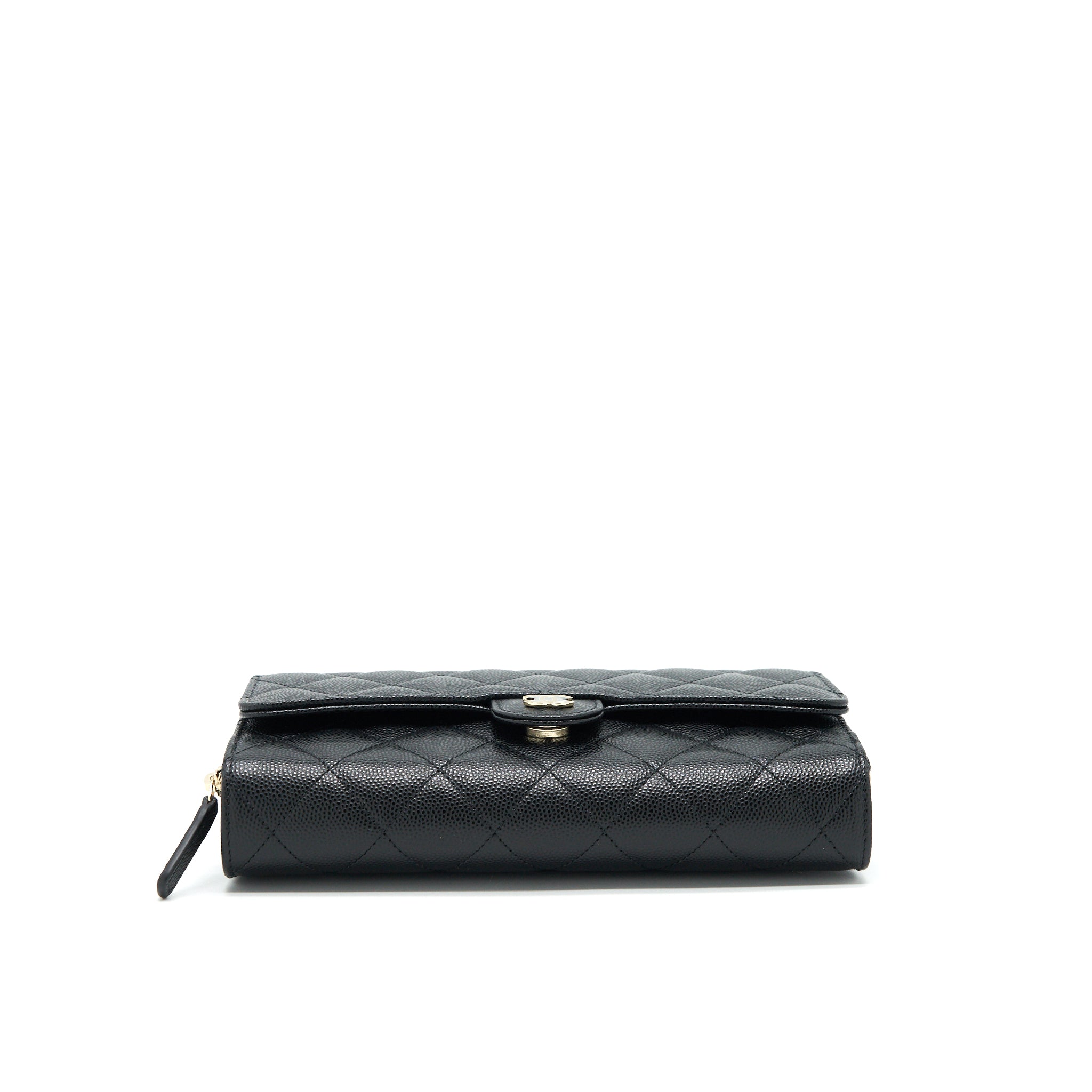 Chanel 22C 3 in 1 Wallet on Chain Caviar Black L