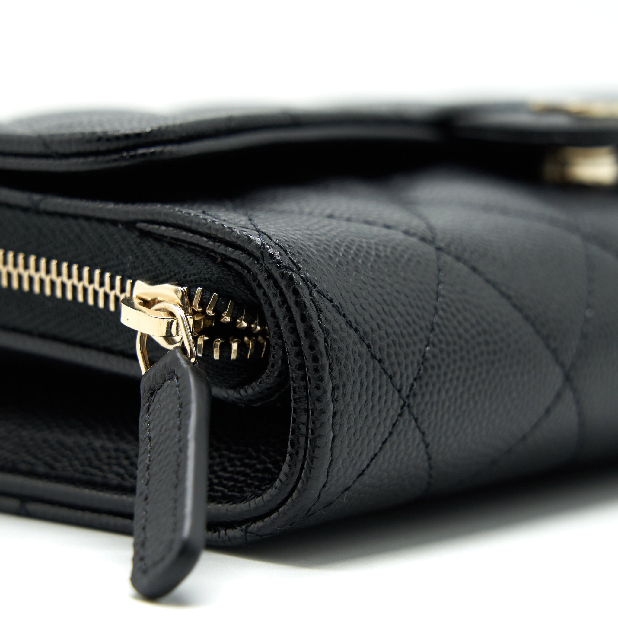 Chanel 22C 3 in 1 Wallet on Chain Caviar Black L