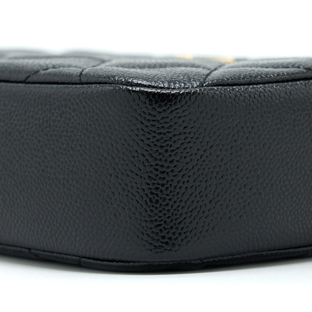 Chanel 22P Camera Crossbody Bag Caviar Black