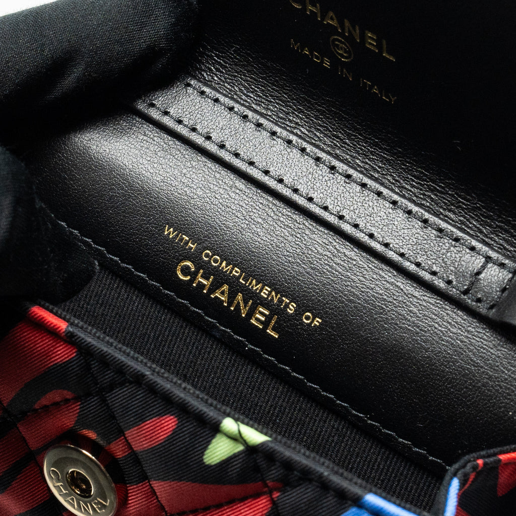 Chanel 22S Mini flap Bag fabric multicolour L