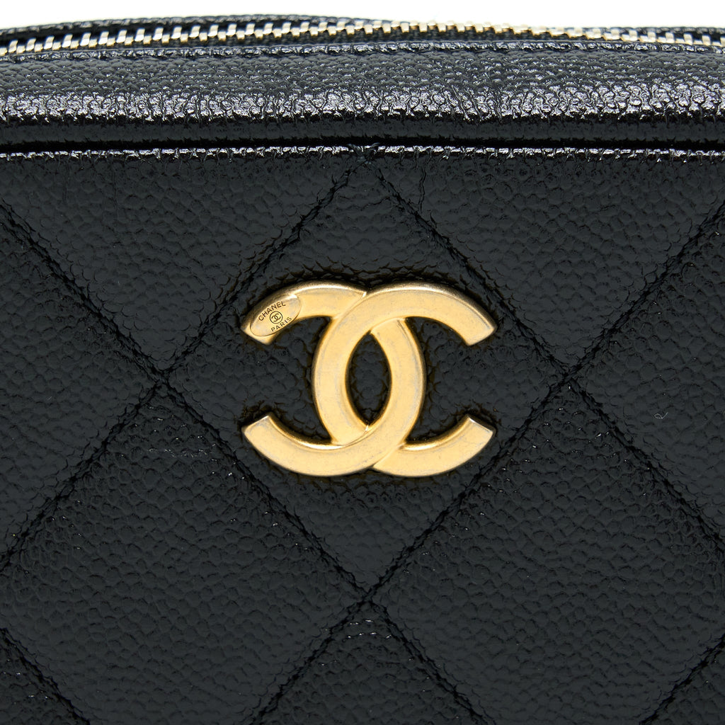 Chanel 22P Camera Crossbody Bag Caviar Black