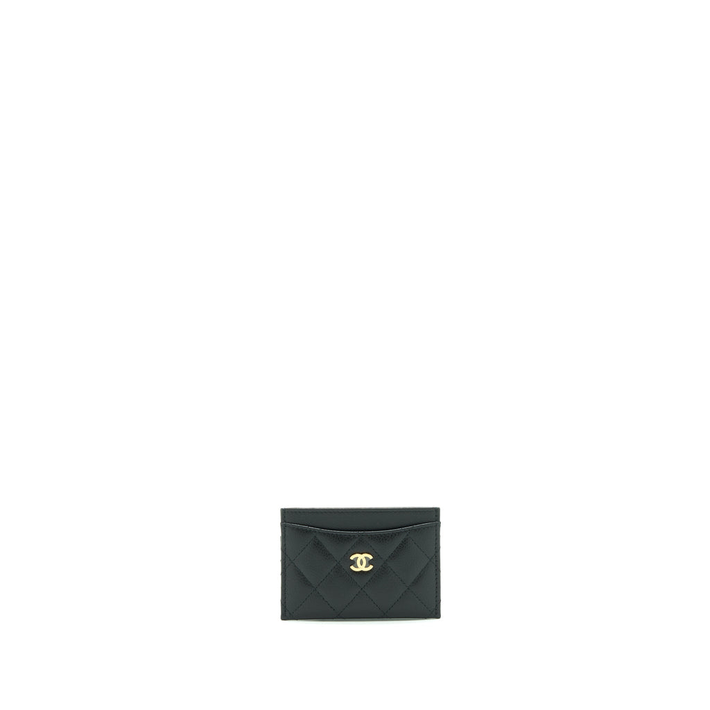 Chanel Classic Card Holder Caviar Black