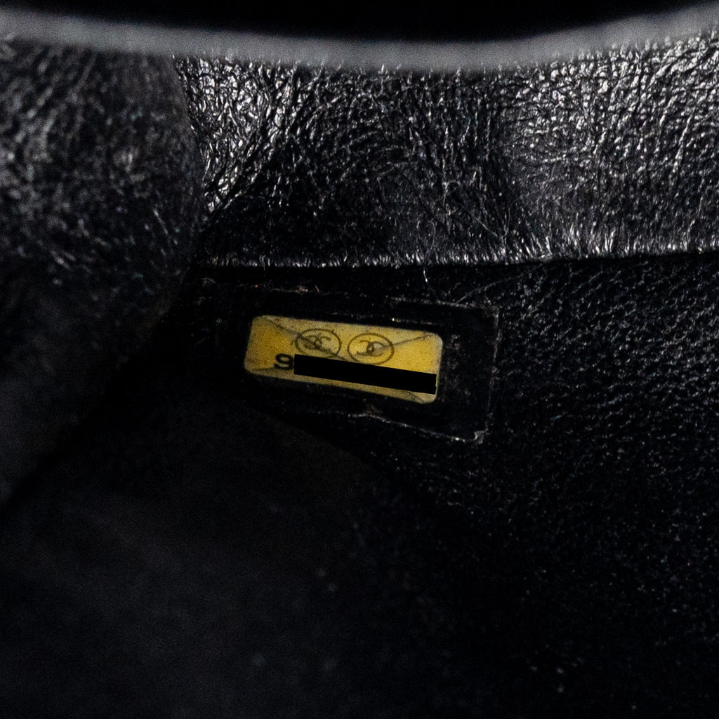 Chanel vintage small Classic double flap bag caviar black