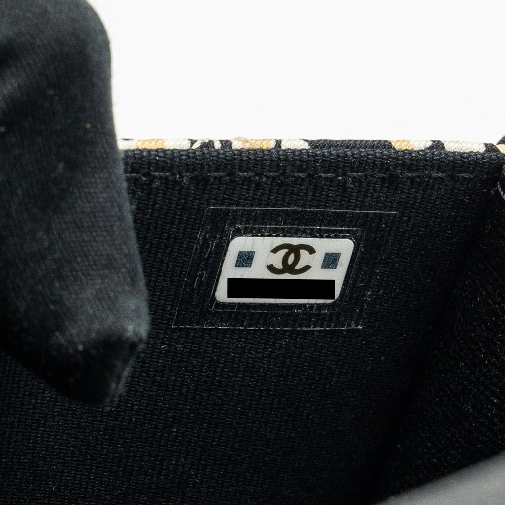 Chanel Mini flap bag Fabric Beige / Multicolour L (microchip)