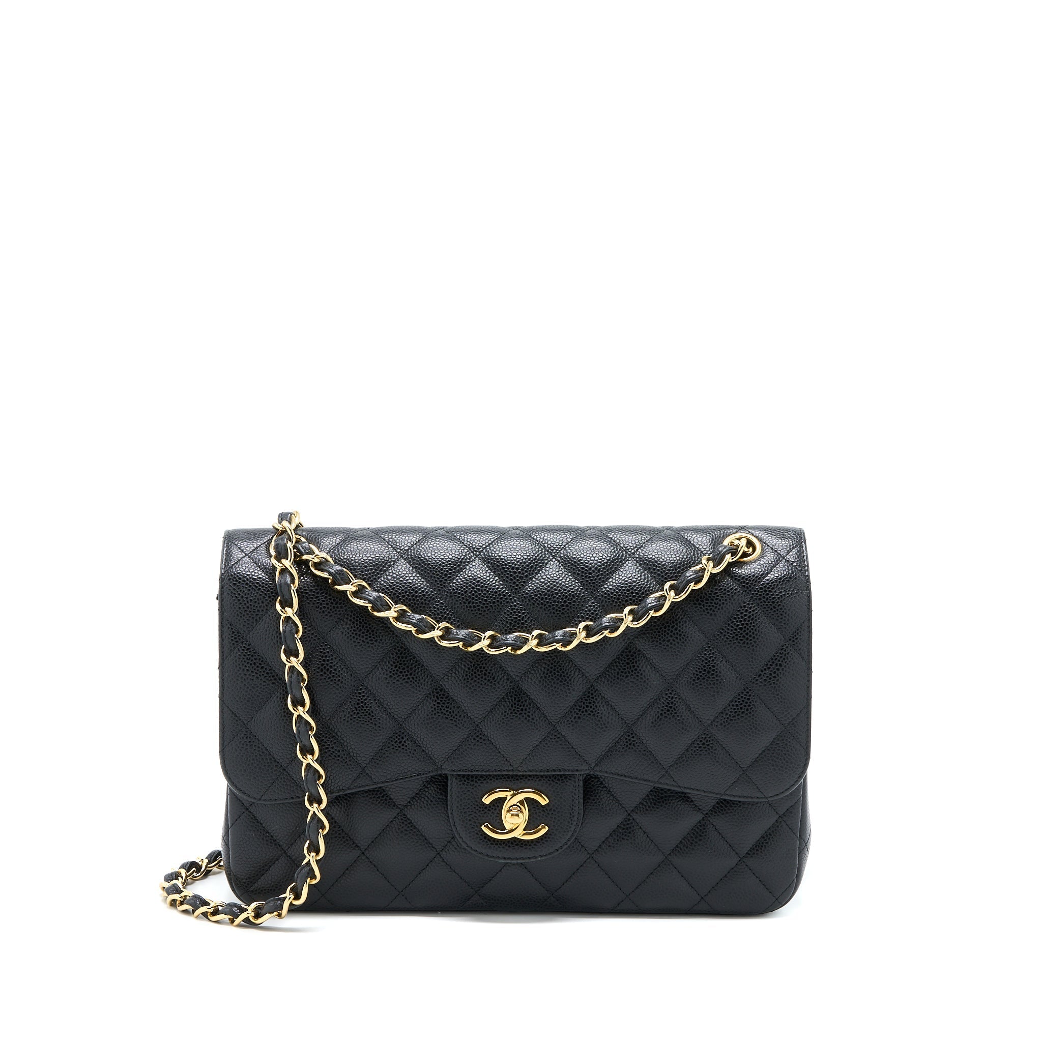 Chanel Classic Jumbo Double Flap Bag Caviar Black