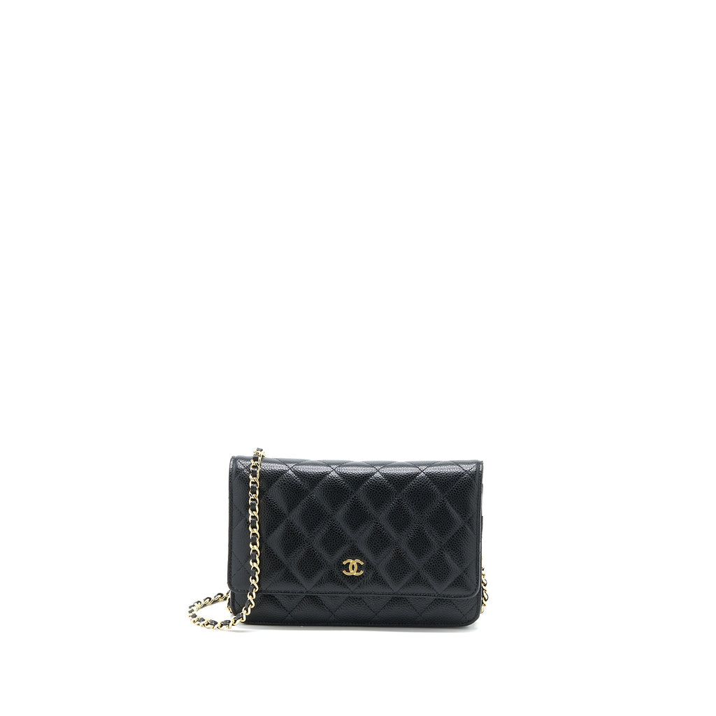Chanel Classic Wallet on Chain Caviar Black  (Microchip)