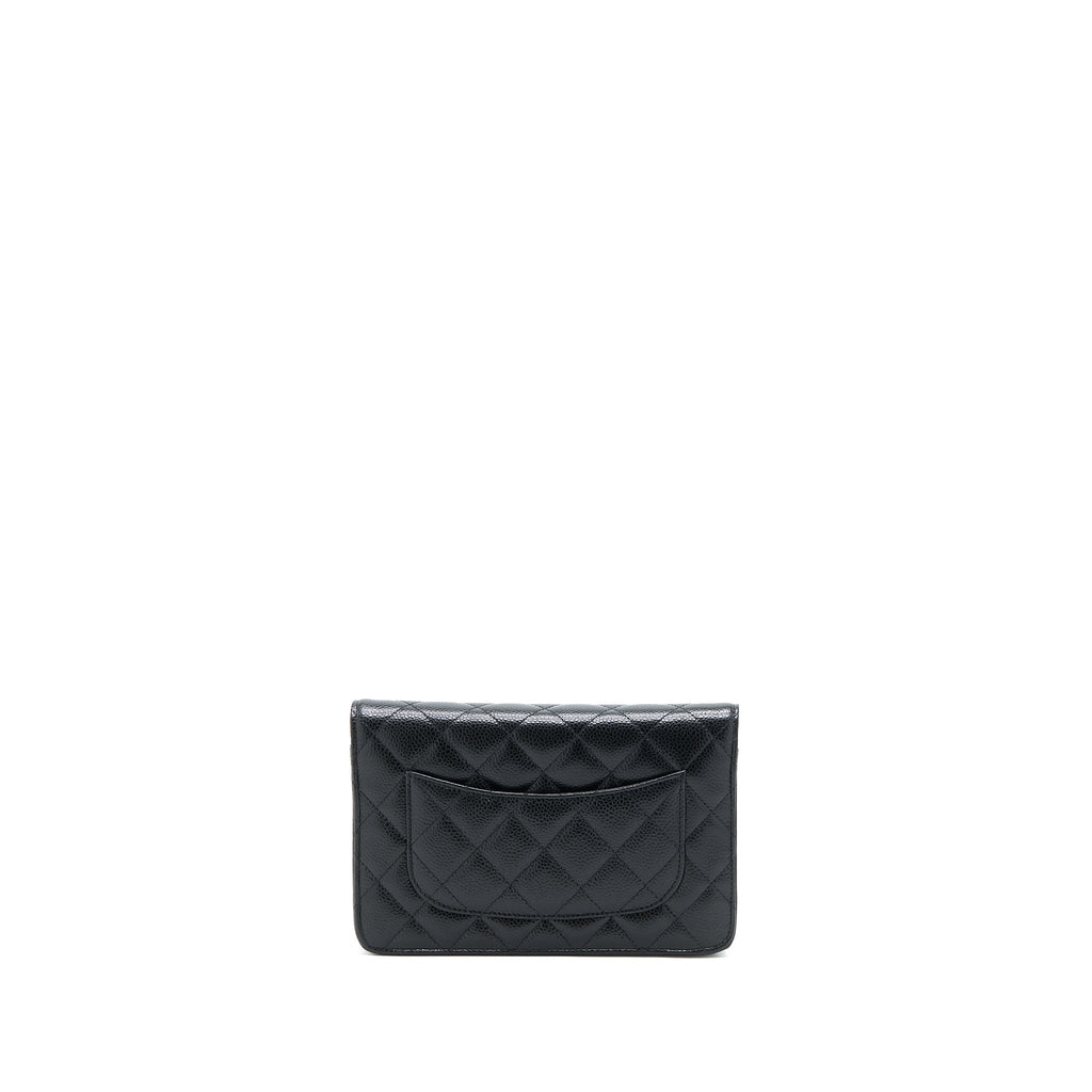 Chanel Classic Wallet on Chain Caviar Black  (Microchip)