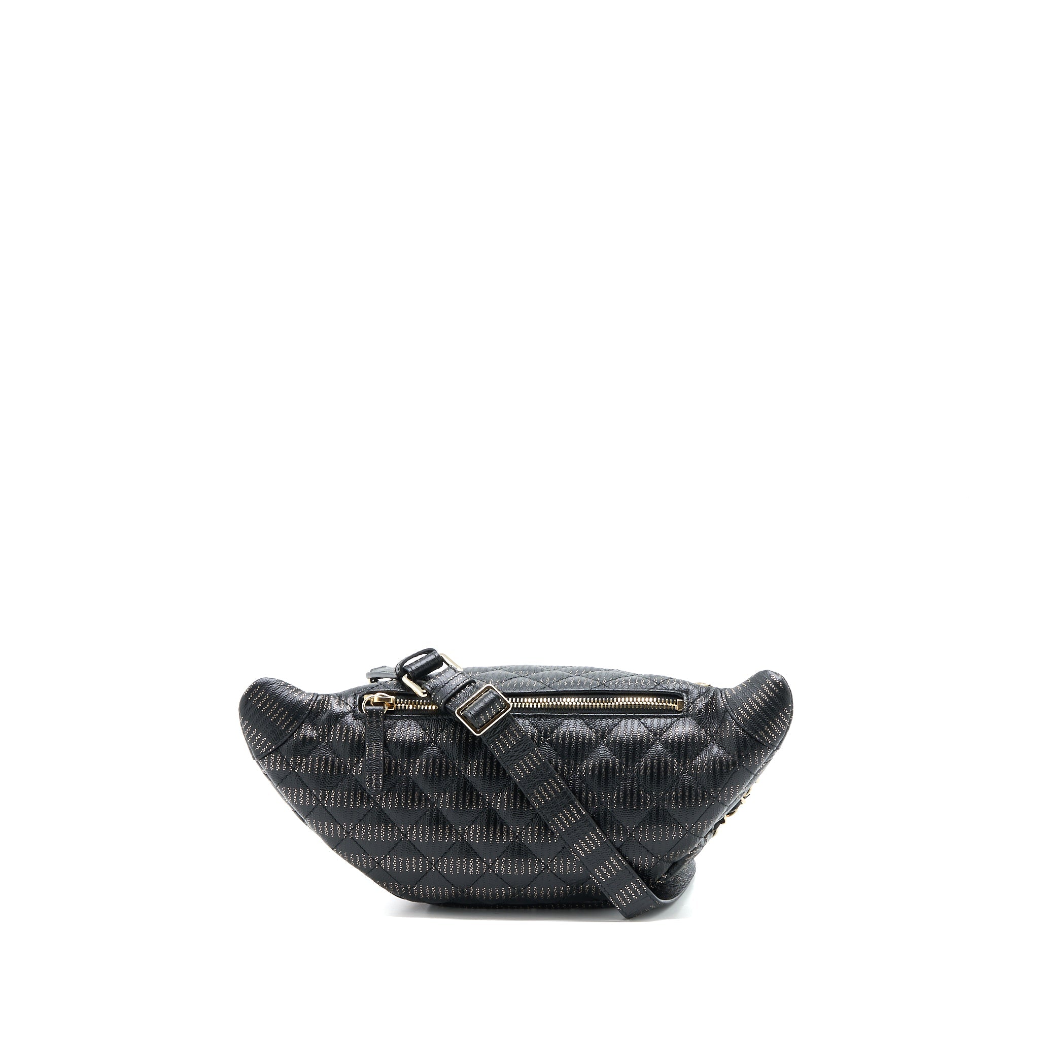 Chanel Seasonal Waist Bag Calfskin Black/Gold