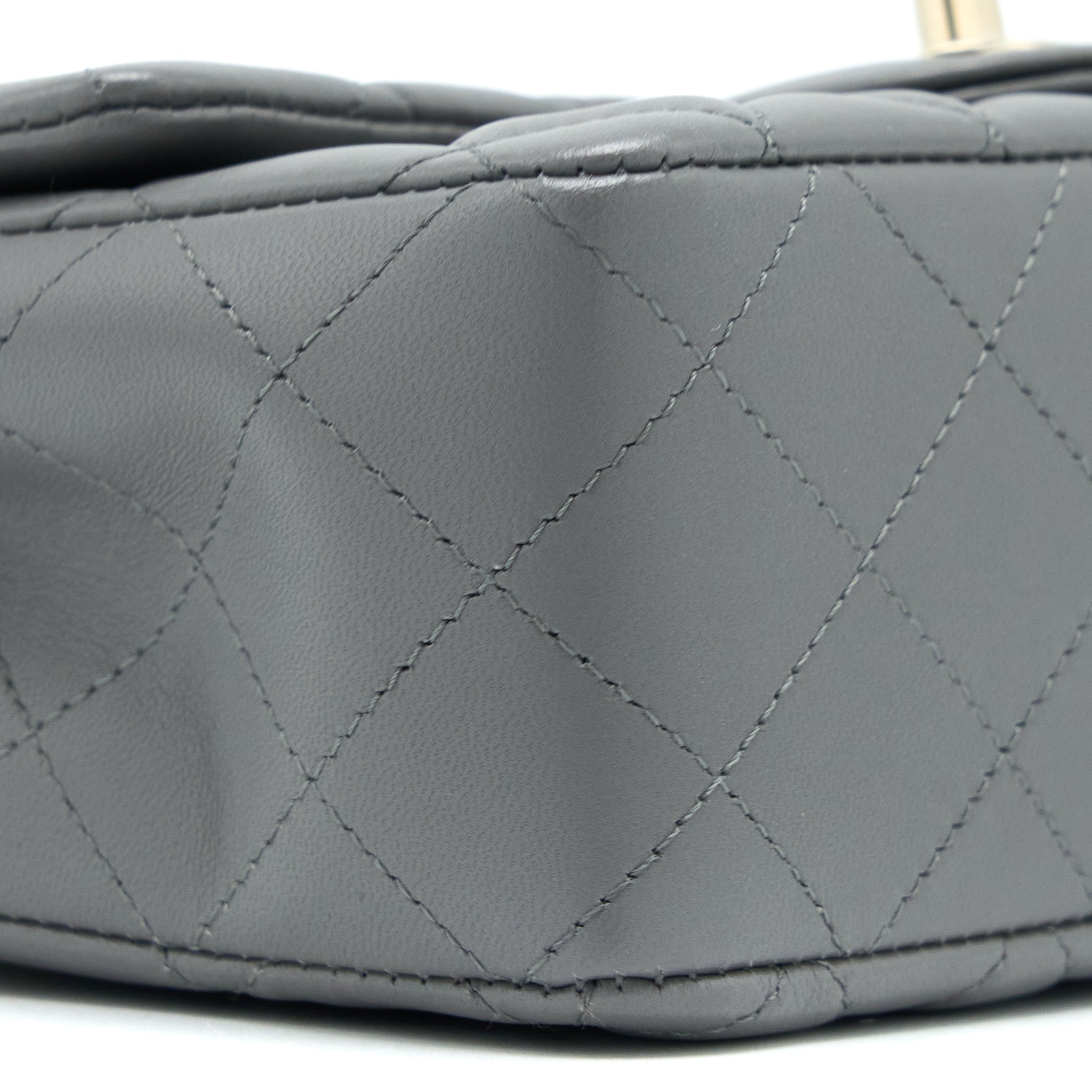 Chanel 22A Mini Rectangular Lambskin Grey L(Microchip)