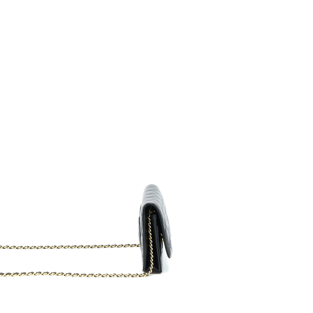 Chanel Classic Wallet on Chain Caviar Black  (Microchip)