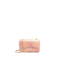 Chanel 21S Mini Rectangular Flap Bag Metallic Grained Lambskin Ombré Rose Gold L
