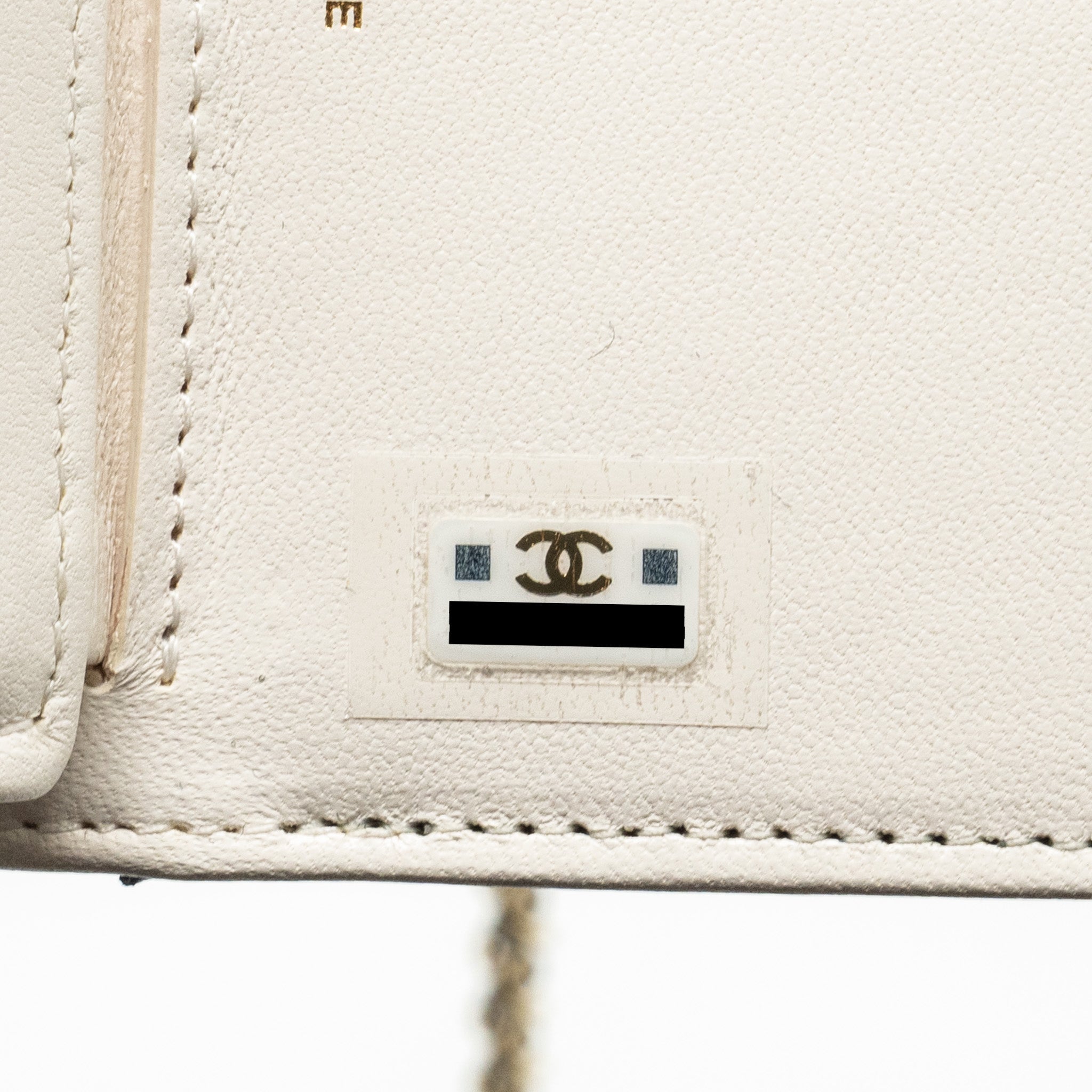 Chanel mini Book Card Holder with Chain Lambskin Black L (microchip)
