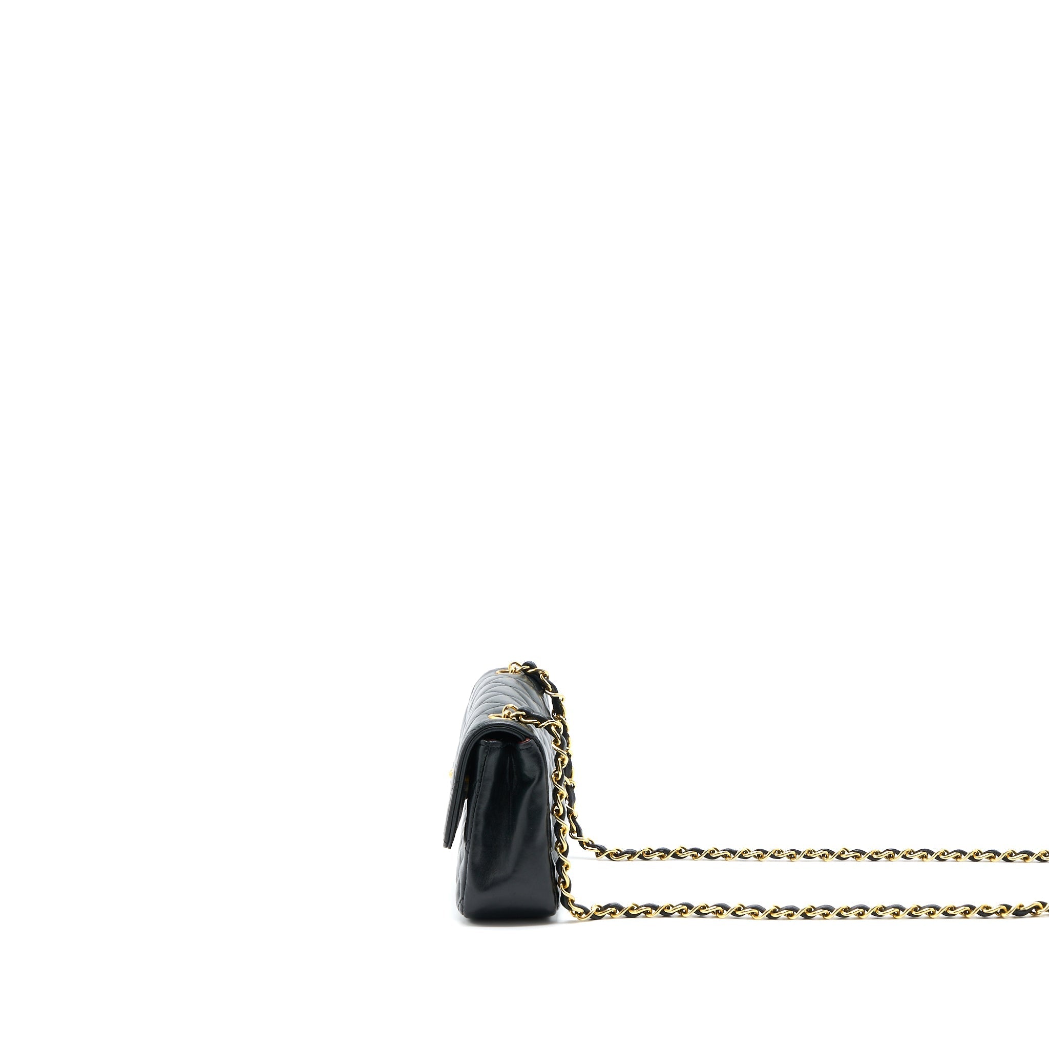 Chanel Vintage Mini Flap Bag Lambskin Black