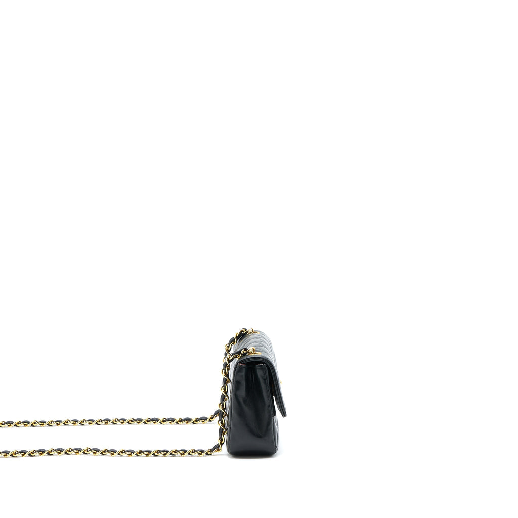 Chanel Vintage Mini Flap Bag Lambskin Black