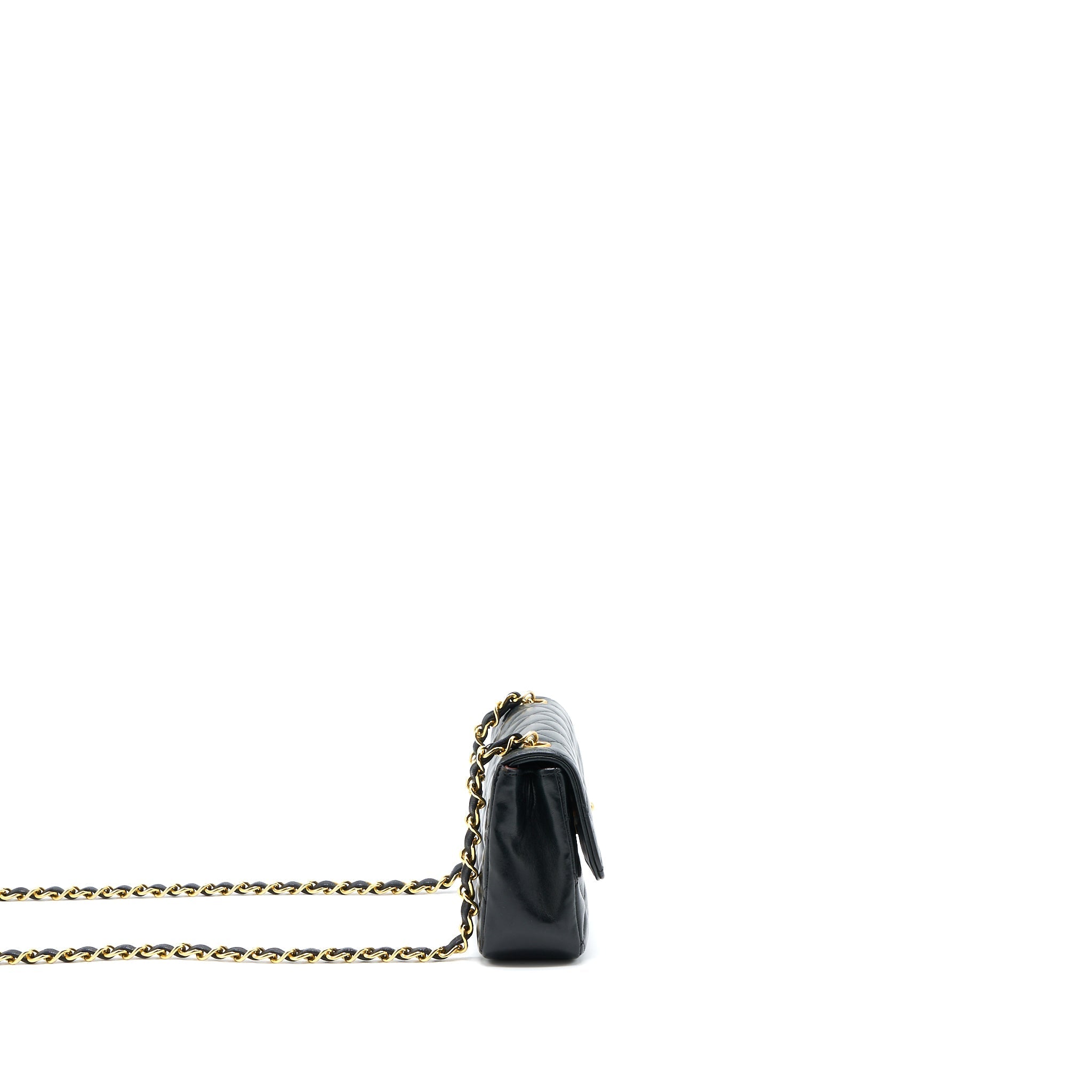 Chanel Vintage Mini Flap Bag Lambskin Black