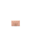 Chanel 2.55 Reissue Flap Card Holder Metallic Grained Calfskin Rose Gold R