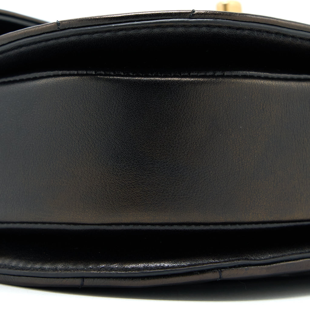 Chanel 21S Moon Messenger Bag Calfskin Black