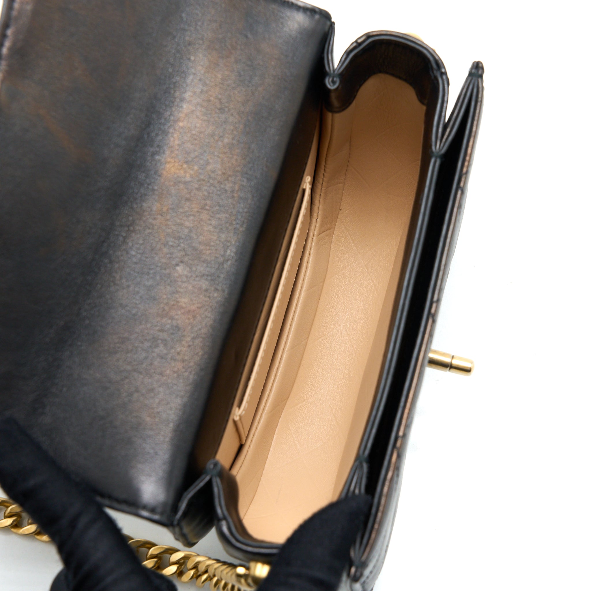 Chanel 21S Moon Messenger Bag Calfskin Black