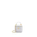 Chanel 21A Top Handle Mini Vanity with Chain Lambskin Light Grey