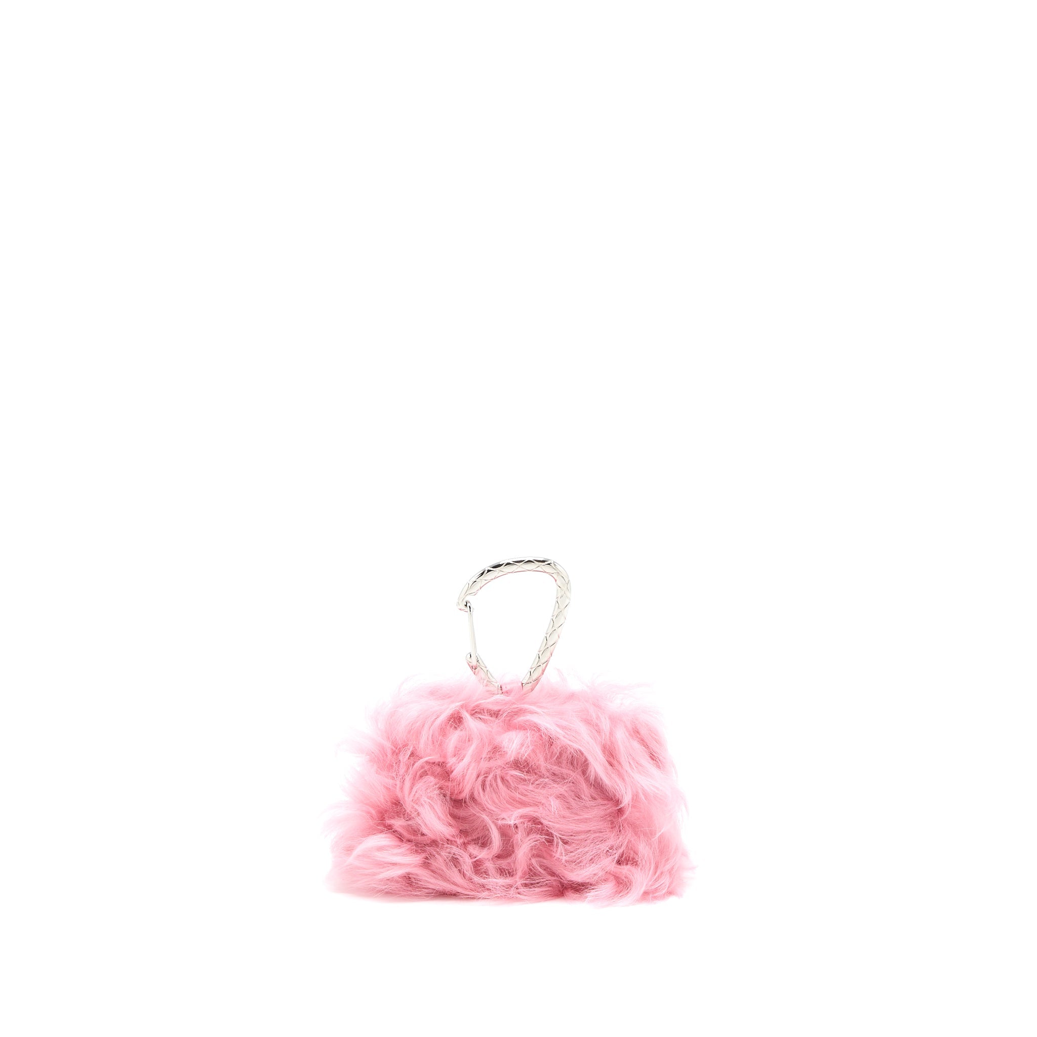 Chanel 21K Mini Flap Bag Jewel Hook Shearling Lambskin Pink