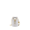 Chanel 22B Pearl Crush Bucket Bag Lambskin Grey  (Microchip)