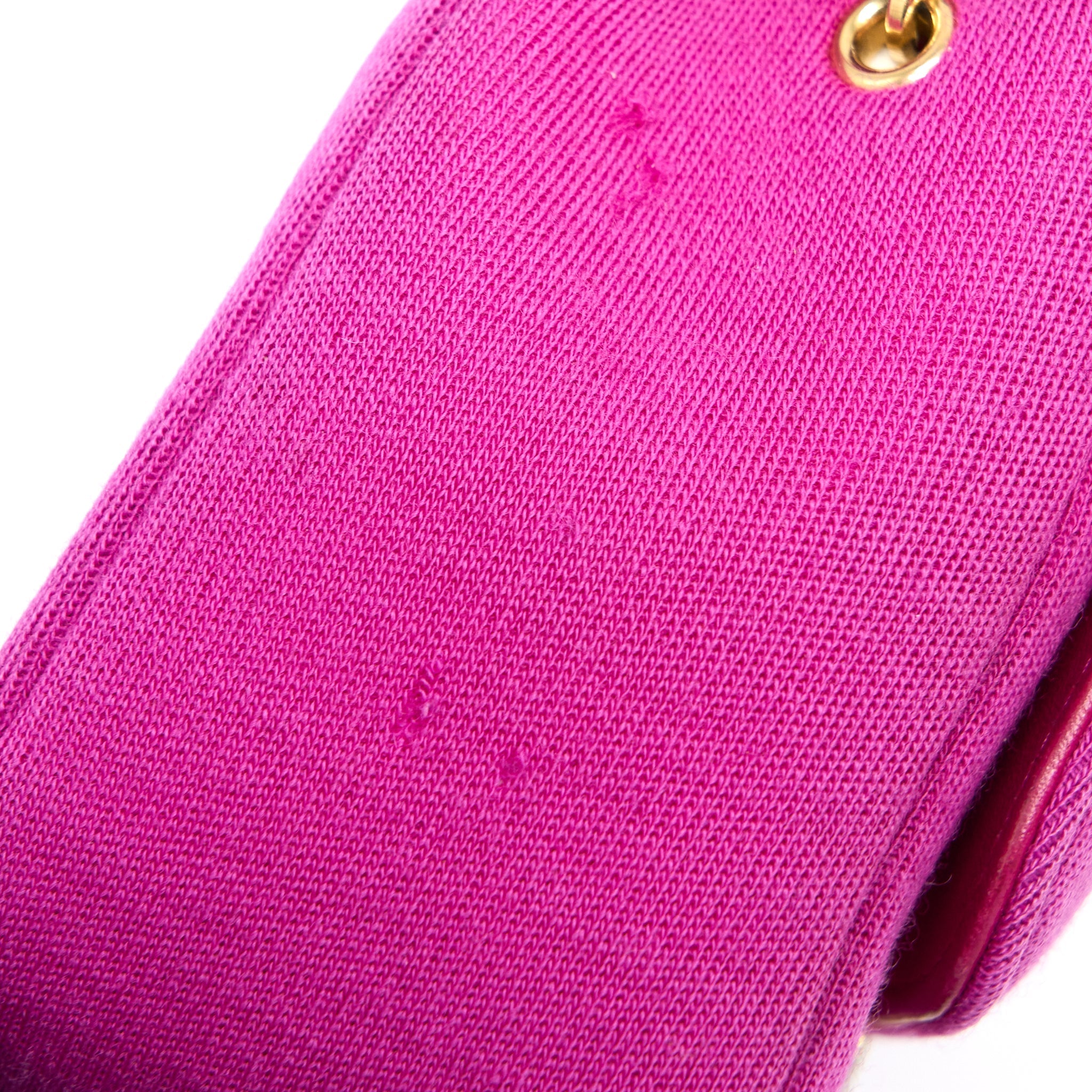 Chanel Seasonal Mini Flap Bag Fabric Pink L