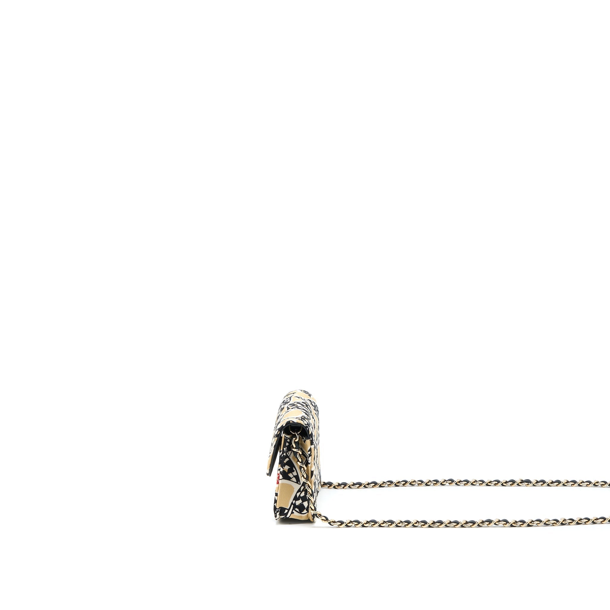 Chanel Mini Flap Bag Fabric Multicolour L (Microchip)