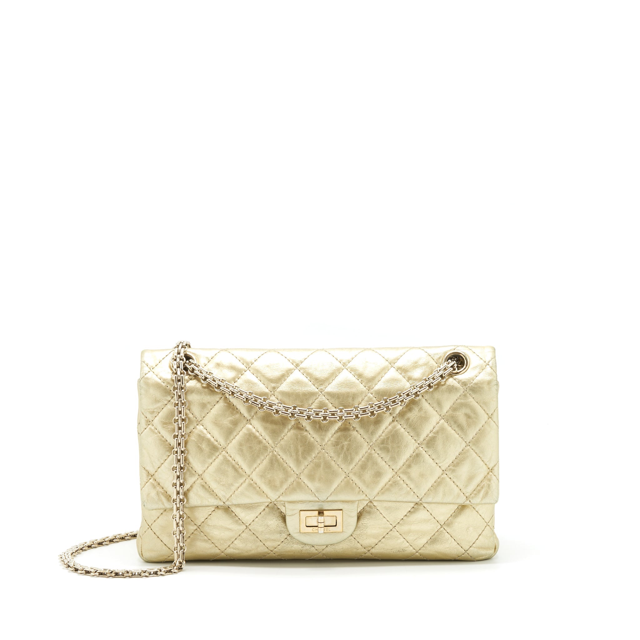 Chanel 2.55 Reissue 226 Double Flap Bag Gold