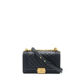 Chanel Medium Boy Bag Caviar Black Brushed