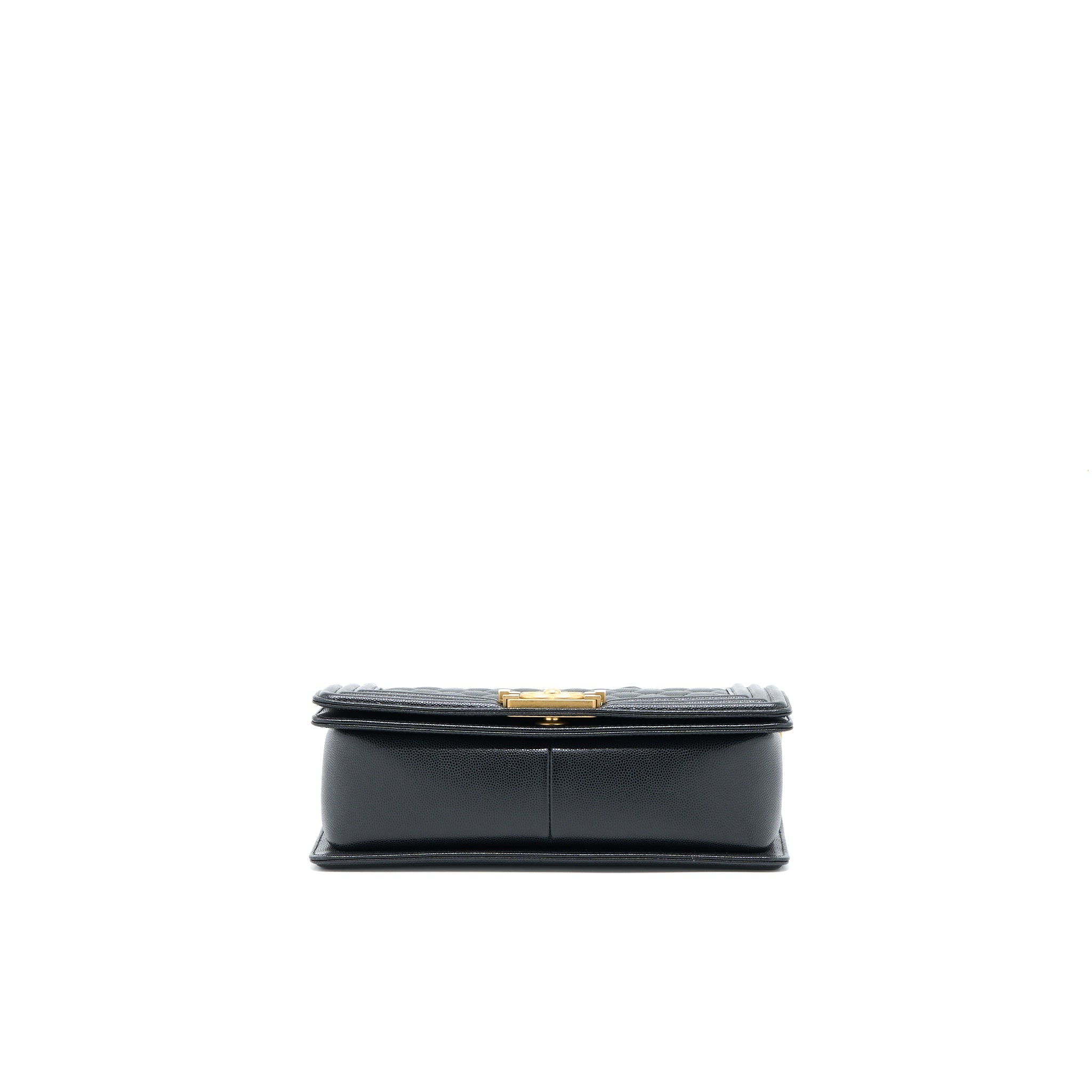 Chanel Medium Boy Bag Caviar Black Brushed
