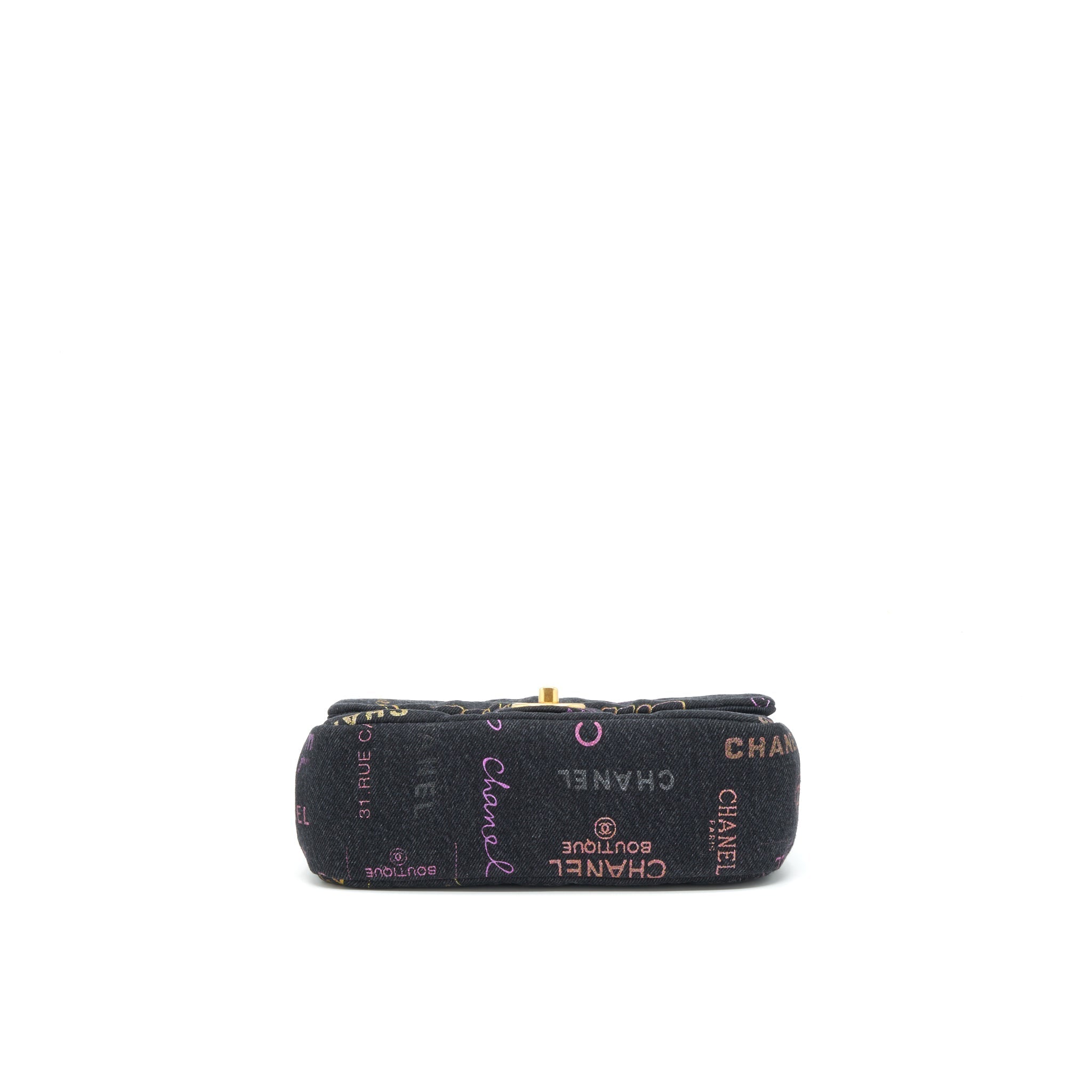 Chanel 22P Small Flap Bag 23cm Denim Black