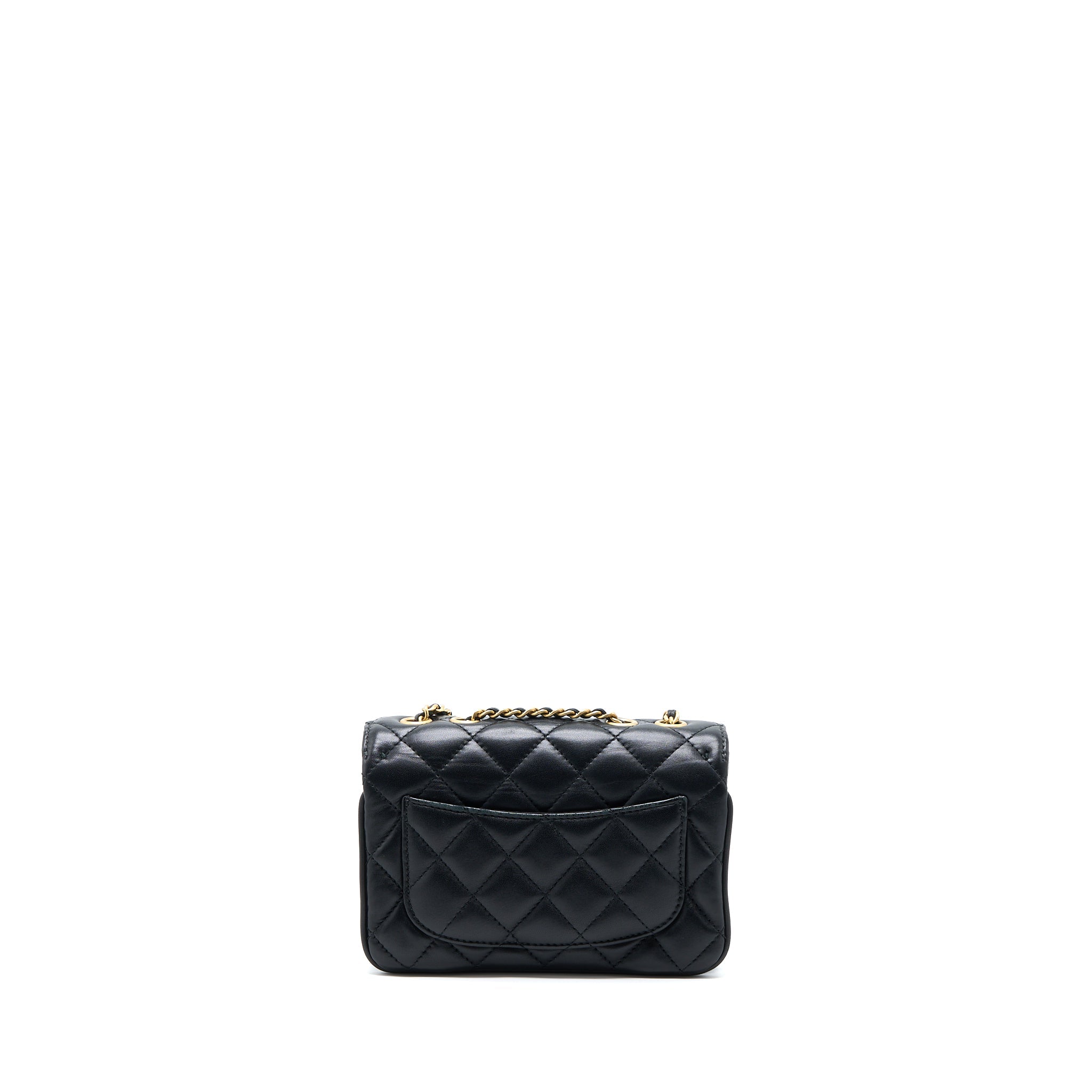 Chanel Seasonal Flap Bag Lambskin Black Brushed