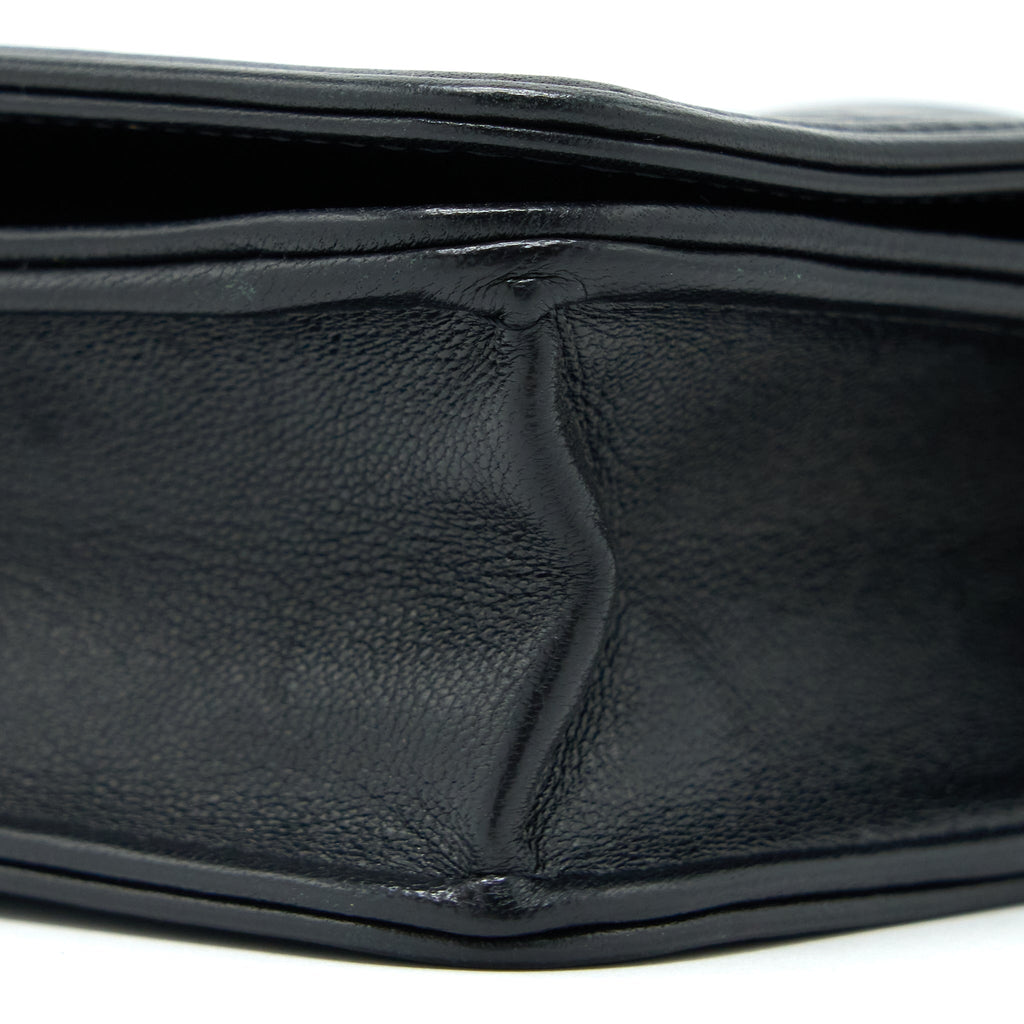 Chanel Boy Wallet on Chain Lambskin Black Brushed